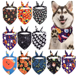 30pcs Halloween Pet Dog Bandanas Scarf Adjustable Dog Bandanas Small Dogs Cats